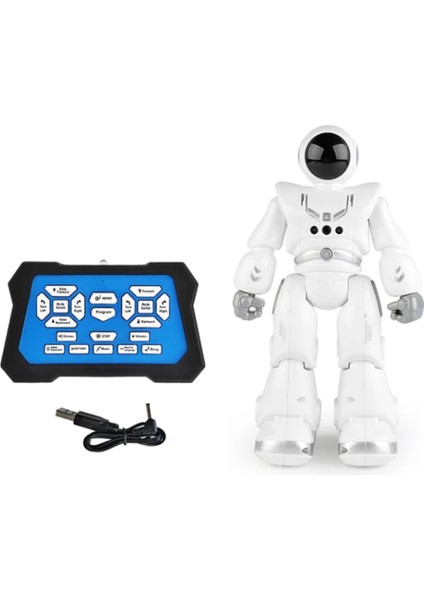Uzaktan Kumandalı Şarjlı Hareket Sensörlü Full Fonksiyon Işıklı Sesli Akıllı Robot Oyuncak