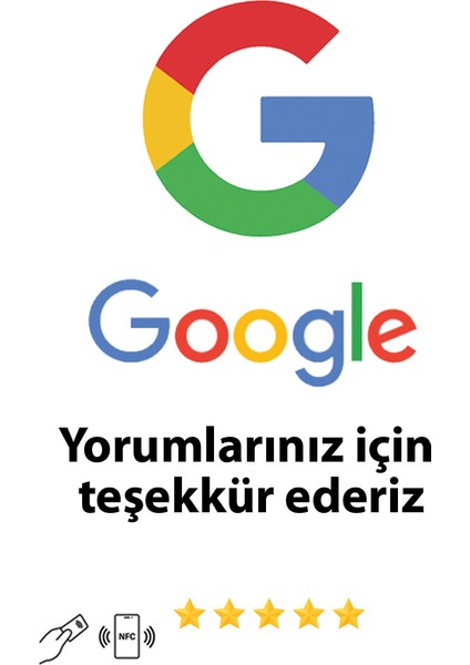 Nfc Google Yorum Kartı 2024