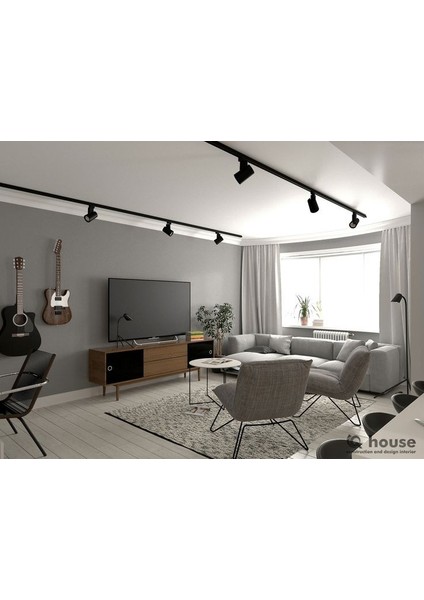 4000 Kelvin, 30 Watt Birinci Sınıf Siyah Kasa Ray Spot, 2700 Lümen Modern Ultra Kaliteli Ray Spot modelleri