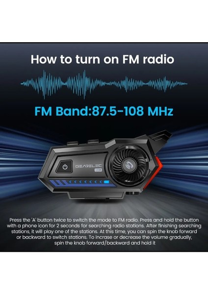 X5 Motosiklet Intercom Bt 5.2 Su Geçirmez indirimleri