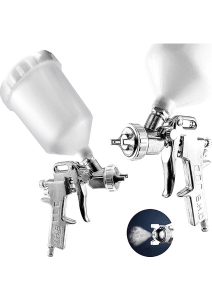 Üstten Depolu Profesyonel 1.3 mm 600 cc Boya Sprey Tabancası
