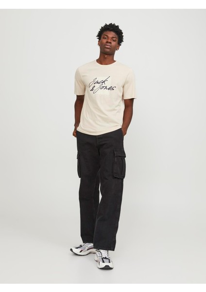 Jack & Jones Jjzuri Tee Ss Crew Neck Ln Erkek T-Shirt