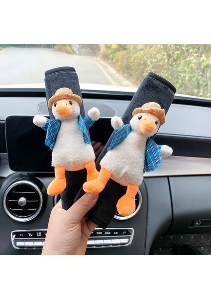 Ördek 1 Adet Araba Emniyet Kemeri Omuz Pedleri Iç Dekorasyon Sevimli Hayvan Peluş Bebekler Aksiyon Figürü Süsleme Oto Aksesuarları Kızlar Için Hediyeler (Yurt Dışından) modelleri