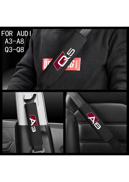 A3 1 Adet Araba Emniyet Kemeri Süs Peluş Deri Anti-Kürk Emniyet Kemeri Omuz Koruyucusu Audi A3A4A5A6A7A8Q3Q5Q7Q8 Oto Aksesuarları (Yurt Dışından) modelleri