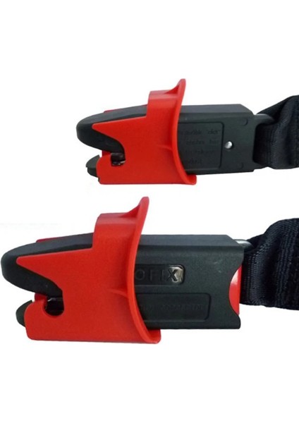 Kırmızı Yeni Mandal Kılavuzu! Binek Araç Çocuk Koltuğu Genel Isofix Arayüzü Kemer Mandalı Kılavuzu (Isofıx) Oto Araba Koltuğu Parçaları (Yurt Dışından) fırsatları