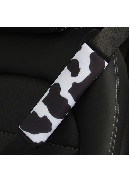 No.1 Boyutu Serin Emniyet Kemeri Örtüsü Leopar Inek Baskı Kişiselleştirilmiş Kafatası Punk Dalış Kumaş Rahat Emniyet Kemeri Dekor Omuz Askısı Araba Oto (Yurt Dışından)