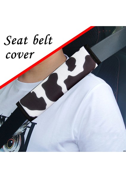 No.1 Boyutu Serin Emniyet Kemeri Örtüsü Leopar Inek Baskı Kişiselleştirilmiş Kafatası Punk Dalış Kumaş Rahat Emniyet Kemeri Dekor Omuz Askısı Araba Oto (Yurt Dışından) modelleri