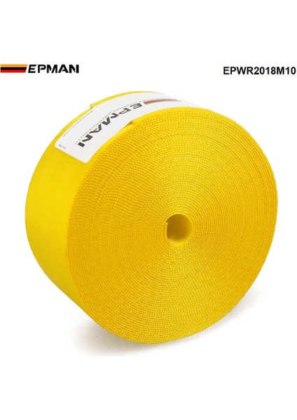 Sarı Epman 10 Metre Güçlendirmek Emniyet Kemeri Dokuma Kumaş Yarış Arabası Koltuğu Emniyet Kemerleri Koşum Dokuma Stra Epwr (Yurt Dışından)