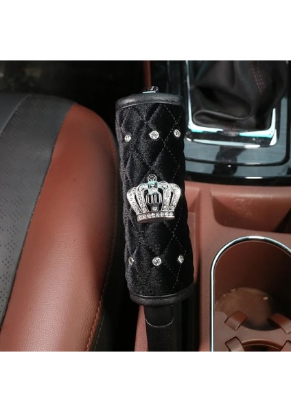 Mor Emniyet Kemeri Kılıfı Yüksek Li Peluş Elmas Taç Araba Emniyet Emniyet Kemeri Kapağı Omuz Pedi El Freni Vites Değiştirici Kapak Oto Iç Aksesuarları (Yurt Dışından) indirimleri