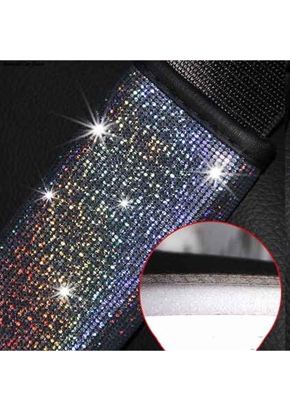 Pkk Yumuşak Emniyet Kemeri Omuz Pedleri Bling Rhinestone Emniyet Kemeri Omuz Korumak Kapak Yastık Renk Rhinestones Dekor Emniyet Kemeri Kapağı (Yurt Dışından) fırsatları