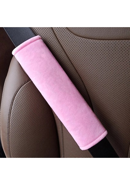 Pembe Araba Styling Emniyet Kemeri Örtüsü Omuz Askısı Koşum Minderi Karikatür Bulut Araba Emniyet Kemeri Omuz Pedi Koruyucu Oto Boyun Desteği (Yurt Dışından)