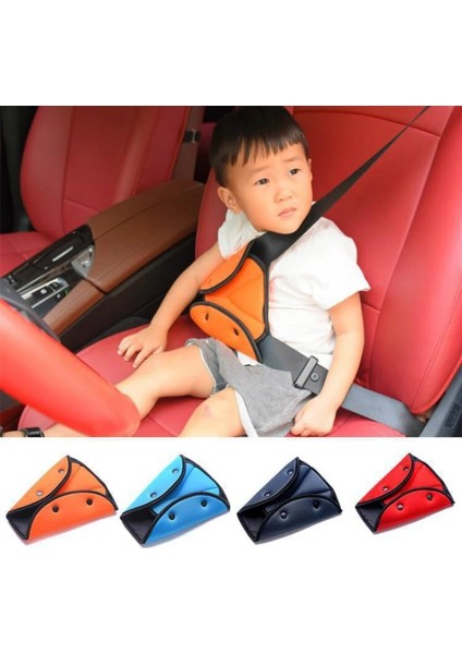 Turuncu Araba Güvenli Emniyet Kemeri Kapağı Yumuşak Ayarlanabilir Çocuk Emniyet Kemeri Fixer Üçgen Çocuk Boyun Koruma Kemerleri Için Anti-Çıkıntı (Yurt Dışından) fiyatları