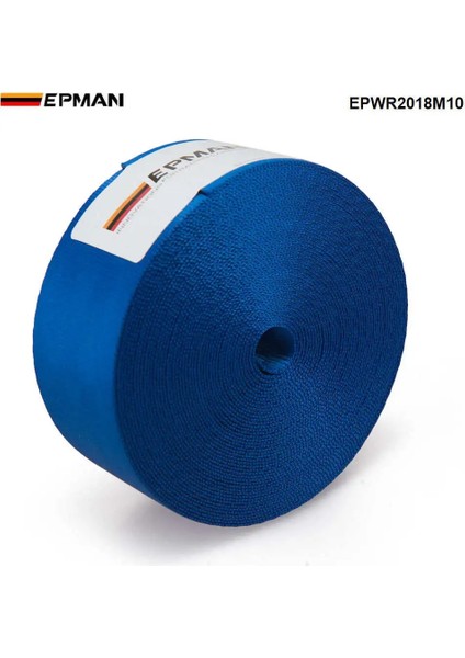 Mavi Epman 10 Metre Güçlendirmek Emniyet Kemeri Dokuma Kumaş Yarış Arabası Koltuğu Emniyet Kemerleri Koşum Dokuma Stra Epwr (Yurt Dışından)