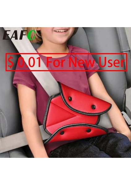 Kırmızı Evrensel Araba Güvenli Emniyet Kemeri Kapağı Yumuşak Ayarlanabilir Üçgen Emniyet Emniyet Kemeri Pad Klipleri Bebek Çocuk Kemerleri Için Koruma (Yurt Dışından) indirimleri