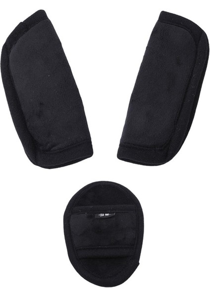 Siyah Yüksek Li Araba Çocuk Emniyet Kemeri Omuz Koruyucu Bebek Arabası Sepet Koruma Kasık Emniyet Kemeri Kapağı ile (Yurt Dışından)