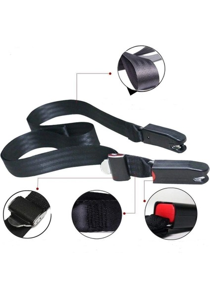 Resim Gösterisi Olarak Ew Araba Shild Isofix Emniyet Koltuğu Kilidi Arayüzü Yumuşak Bağlantı Kemer Sabitleme Bandı (Yurt Dışından)