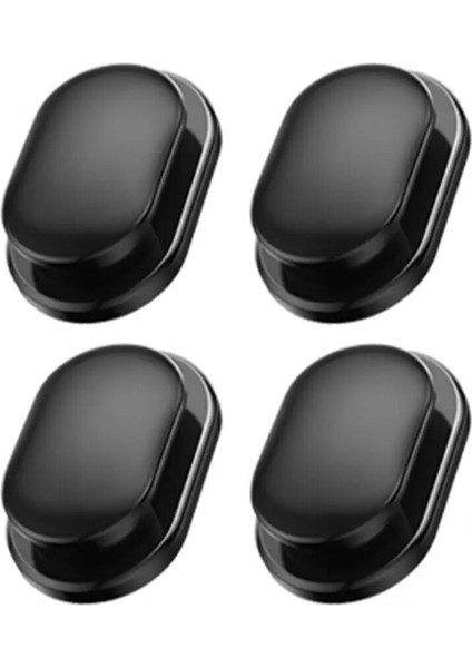 Siyah 4 Adet Dayanıklı Otomatik Askı Işaretsiz Uzun Hizmet Süresi Pürüzsüz Kenar Yapışkanlı Anahtar USB Kablosu Araba Kancası (Yurt Dışından) modelleri