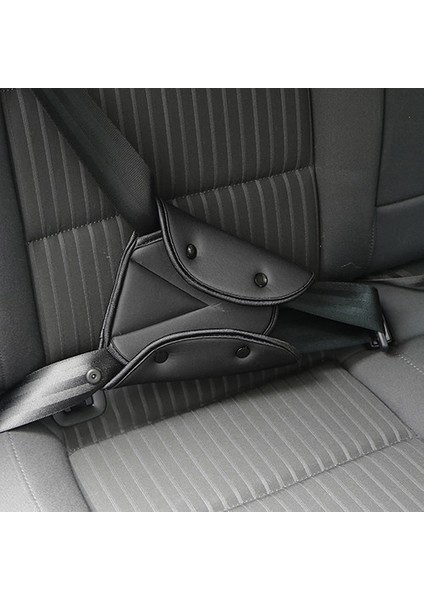 Siyah Araba Koltuğu Emniyet Kemeri Kapağı Sağlam Ayarlanabilir Üçgen Emniyet Emniyet Kemeri Ped Klipleri Bebek Çocuk Koruma Araba-Şekillendirici Araba Ürünleri (Yurt Dışından)