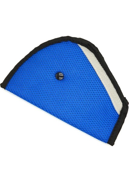 Mavi Araba Çocuklar Fit Emniyet Kemeri Ayarlayıcı Üçgen Cihaz Nefes Alabilir Çocuk Boyun Koruma Oto Bebek Çocuk Emniyet Kemeri Kapağı (Yurt Dışından)