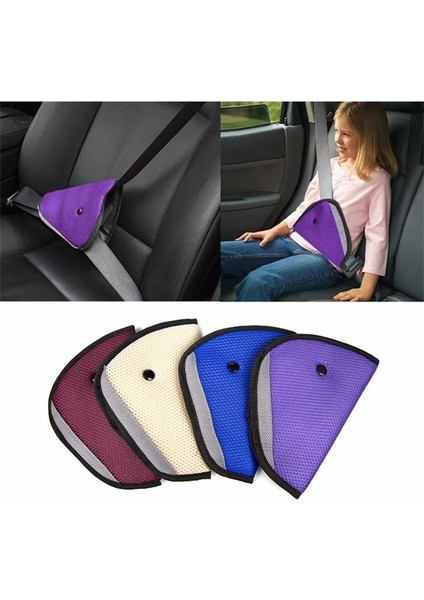 Mavi Araba Çocuklar Fit Emniyet Kemeri Ayarlayıcı Üçgen Cihaz Nefes Alabilir Çocuk Boyun Koruma Oto Bebek Çocuk Emniyet Kemeri Kapağı (Yurt Dışından) modelleri