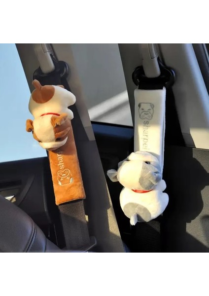 Gri Kedi Ördek Araba Emniyet Kemeri Örtüsü Omuz Askısı Koşum Minderi Hayvan Karikatür Araba Styling Emniyet Kemeri Koruyucusu Oto Boyun Desteği Yastığı (Yurt Dışından) fırsatları
