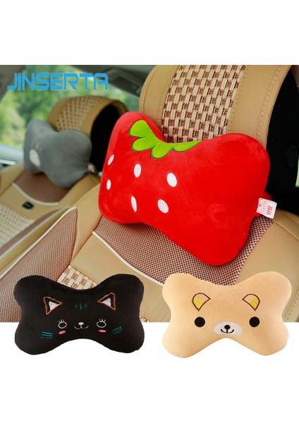Çilek Tarzı Jınserta Araba Boyun Yastık Karikatür Sevimli Hayvan Seyahat Yastık Araba Koltuğu Minderi Örtüsü Boyun Desteği Kafalık Iç Aksesuarları (Yurt Dışından) fiyatları