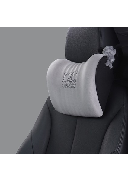 No.5 Tarzı Cilt Dostu Flanel Araba Kafalık ve Bel Yastığı Nefes Alabilir Solmayan Araba Yastıkları Araba Koltuğu Ofis Koltuğu Için Bel Desteği (Yurt Dışından)