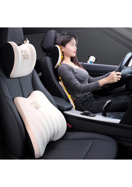 No.5 Tarzı Cilt Dostu Flanel Araba Kafalık ve Bel Yastığı Nefes Alabilir Solmayan Araba Yastıkları Araba Koltuğu Ofis Koltuğu Için Bel Desteği (Yurt Dışından) fiyatları