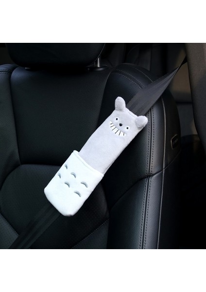 Kırmızı Sevimli Karikatür Araba Emniyet Kemeri Kapağı Kadınlar Için Çocuk Bebek Isofix Omuz Pedi Koruma Peluş Dolgu Araba Aksesuarları (Yurt Dışından)