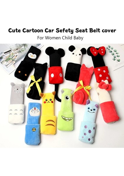Kırmızı Sevimli Karikatür Araba Emniyet Kemeri Kapağı Kadınlar Için Çocuk Bebek Isofix Omuz Pedi Koruma Peluş Dolgu Araba Aksesuarları (Yurt Dışından) modelleri