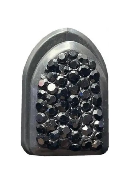 Siyah Kullanışlı Mini Askı Uzun Ömürlü Geniş Uygulama Yapay Elmas Gömülü Kablo Düzenleyici Araba Kancası Araba Kancası Yapışkan Kanca (Yurt Dışından)