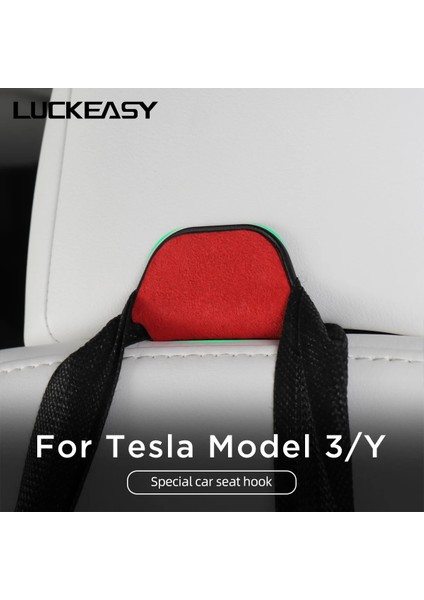 MY-GA98GMR Luckeasy Tesla Model 3 Model Y Araba Koltuğu Kanca Depolama Taşınabilir Iç Oto Aksesuarları Model3 Asılı Kanca (Yurt Dışından) fiyatları