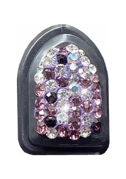 Mor Yapışkanlı Kanca Punch-Free Parlak Düzenli Tutmak Rhinestone Gömülü Kablo Düzenleyici Araba Askısı Anahtarlar Için Araba Kancası (Yurt Dışından)