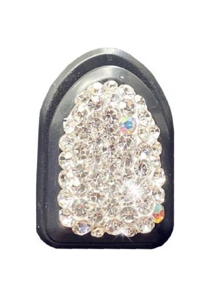 Beyaz Kullanışlı Mini Kanca Zımbasız Parlak Yapay Elmas Gömülü Kablo Düzenleyici Araba Kancası Yapışkan Kanca Mini Askı (Yurt Dışından)