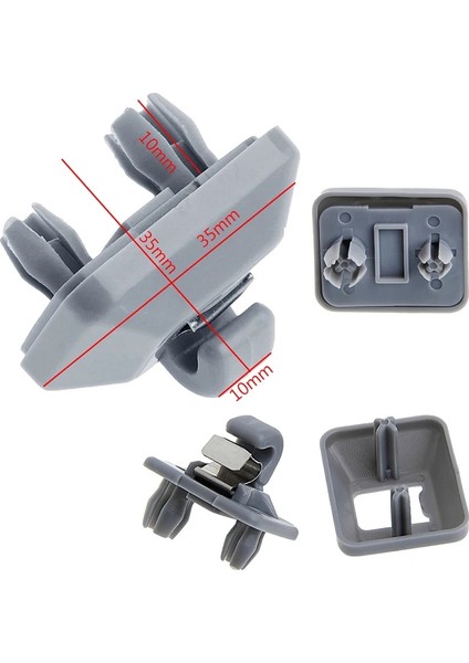 Gri 8u 8e Audi Için Plastik Gri Güneşlik Klipsli Kanca Tutucu (Yurt Dışından) fırsatları