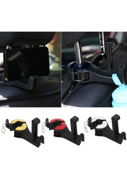 Mavi Ar Kancalar Telefon Tutucu ile Araba Koltuğu Arka Kanca Araç Evrensel Ayarlanabilir Araba Kafalık Telefonları Tutmak Için Kanca Çanta (Yurt Dışından) modelleri
