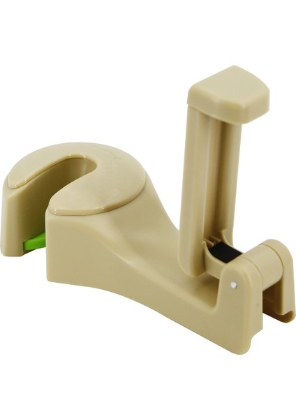 Bej Arka Kanca Telefon Tutucu ile Araba Kafalık Kanca Koltuk Arka Askı Çanta Çanta Çanta Bakkal Bezi Katlanabilir Klipler Organizatör (Yurt Dışından)