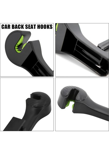 Bej Arka Kanca Telefon Tutucu ile Araba Kafalık Kanca Koltuk Arka Askı Çanta Çanta Çanta Bakkal Bezi Katlanabilir Klipler Organizatör (Yurt Dışından) indirimleri