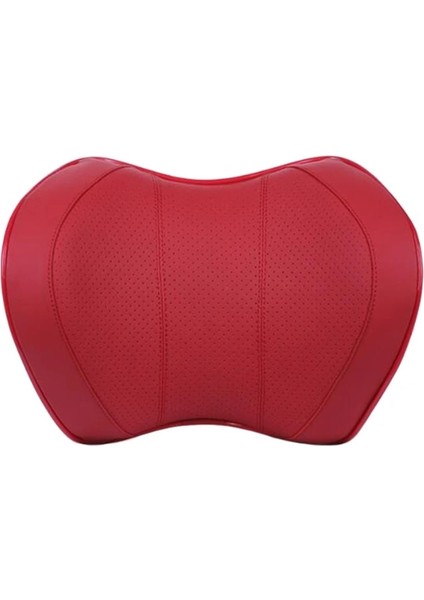 Pu-Kırmızı Tarzı Araba Boyun Kafalık Yastığı Araba Uzay Bellek Köpük Kafalık Boyun Yastık Araba Dört Mevsim Boyun Kafalık Araba Koltuğu Kafalık (Yurt Dışından)