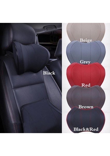 Pu-Kırmızı Tarzı Araba Boyun Kafalık Yastığı Araba Uzay Bellek Köpük Kafalık Boyun Yastık Araba Dört Mevsim Boyun Kafalık Araba Koltuğu Kafalık (Yurt Dışından) fırsatları