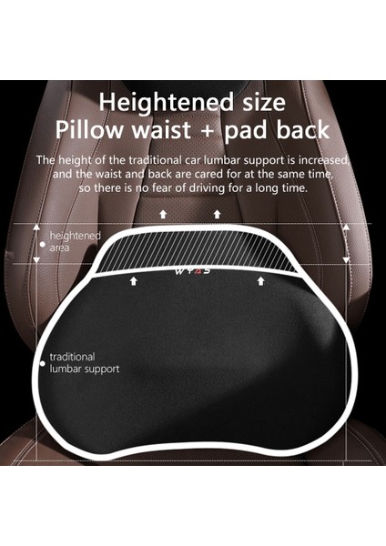 No.11 Stili Bellek Köpüğü Araba Kafalık Yastık Kadife Baş Boyun Bel Desteği Yastık Sürüş Için Stres Araba Koltuğu Desteği Bel Yastık Relive (Yurt Dışından) indirimleri