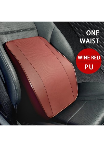 1 Adet Kırmızı Bel Tarzı Kafalık Yastığı Araba Boyun Dayanağı Baş Desteği Yastığı Araba Nefes Alabilir Bellek Köpük Yavaş Ribaund Koruması Araba Bel Yastığı Evrensel (Yurt Dışından)
