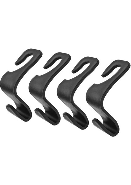 4 Adet Çok Işlevli Oto Araba Koltuğu Arka Kancalar Askı Depolama Kanca Kafalık Dağı Bakkal Çanta Çanta Iç Aksesuarları (Yurt Dışından)