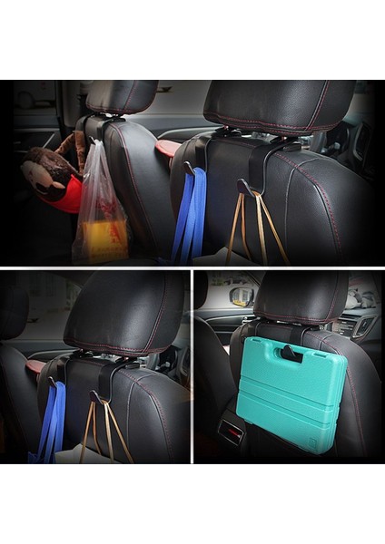 4 Adet Çok Işlevli Oto Araba Koltuğu Arka Kancalar Askı Depolama Kanca Kafalık Dağı Bakkal Çanta Çanta Iç Aksesuarları (Yurt Dışından) indirimleri