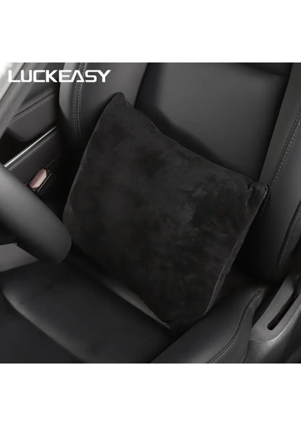 M3-ZP03SİYAH Stili Luckeasy Tesla Model 3 Için Araba Koltuğu Kafalık Boyun Yastık Yastık Boyun Kafalık Model3 Araba Dönüş Kürk Kafalık Arkalığı (Yurt Dışından)