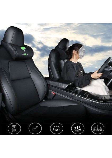 Kahverengi Tarzı Tesla Model 3 S x Model Y Için Araba Koltuğu Kafalık Boyun Yastık Minder Boyun Kafalık 1 Adet Evrensel Aksesuarlar (Yurt Dışından) fiyatları