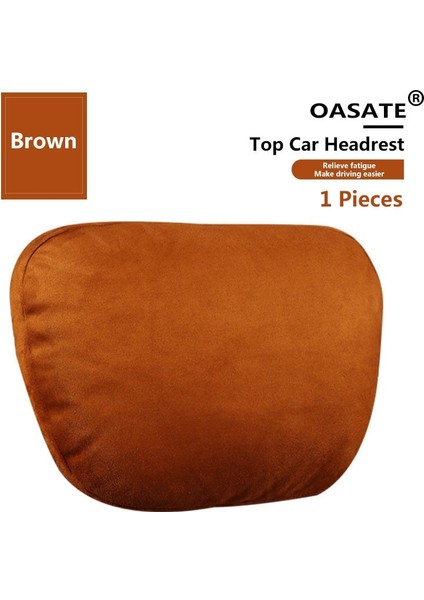 1 Adet Kahverengi Tarzı En Li Araba Kafalık Boyun Desteği Koltuk Maybach Tasarım S Sınıfı Yumuşak Evrensel Ayarlanabilir Araba Boyun Yastığı Bel Yastığı (Yurt Dışından)