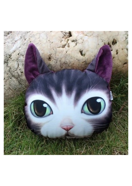 10 Dolgu Stili Olmadan Yaratıcı 3D Baskılı Kedi Köpek Evcil Yüz Araba Kafalık Araba Boyun Desteği Malzemeleri Doldurmadan Boyun Güvenlik Yastık Kılıfı (Yurt Dışından)