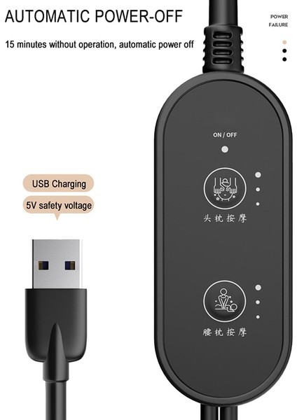 Masaj-Siyah-Yastık Tarzı Araba Boyun Masaj Yastığı Bel Desteği Yastığı Oto Koltuk Güvenliği Relax Baş Bel Desteği Elektrikli Araba Kafalık Sırt Yastığı (Yurt Dışından) indirimleri