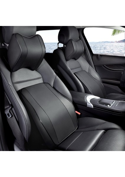 1 Adet Bej Bel Stili Kafalık Yastığı Araba Boyun Dayanağı Baş Desteği Yastığı Araba Nefes Alabilir Bellek Köpük Yavaş Ribaund Koruması Araba Bel Yastığı Evrensel (Yurt Dışından) fiyatları